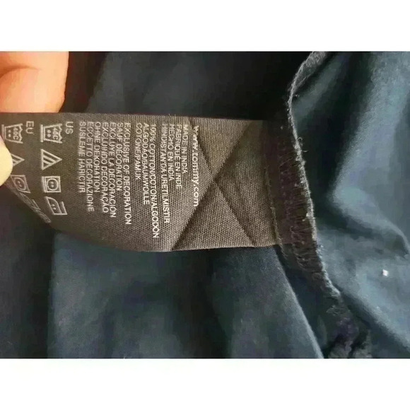 Tommy Hilfiger Blue Classic Fit Button Down Long Sleeve Collar Shirt XL - Picture 6 of 6